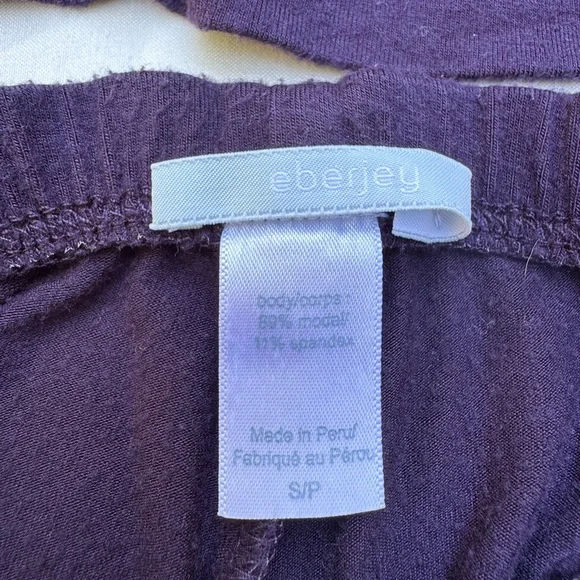 Eberjey Gisele TENCEL™ Modal Relaxed Short PJ Set Plum Size S - Picture 4 of 6